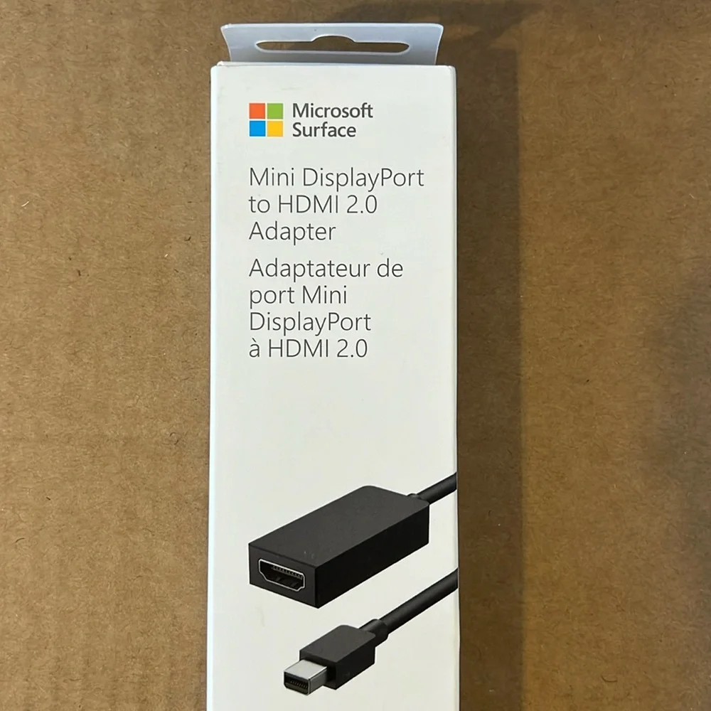 Microsoft Surface mini display port to HDMI adapter. New in unopened box.